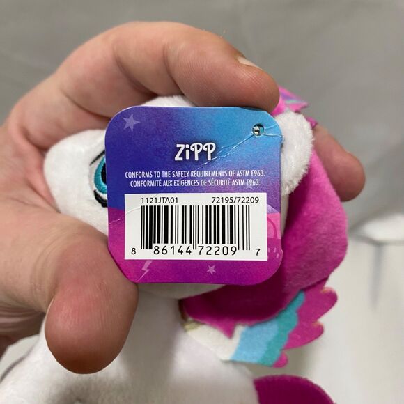My Little Pony Zipp Storm Pegasus Plush 8” Hasbro 2021 Stuffed Animal Toy - Picture 7 of 7